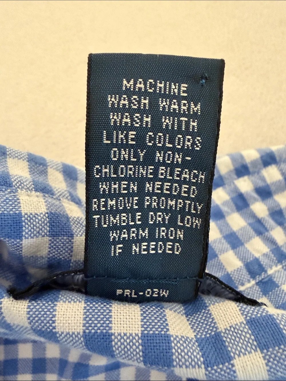 Ralph Lauren Blue & White Gingham Button-Down Shirt